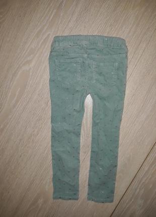 Вельветовые брюки, джеггинсы, джинсы h&amp;m на 3-4 года5 фото