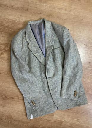 Винтажный пиджак woolmark1 фото