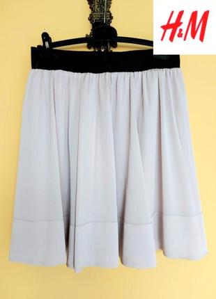 Сатиновая кремовая юбка,1 фото