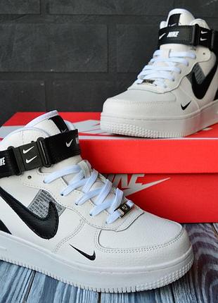 Женские кроссовки с мехом nike air force #найк