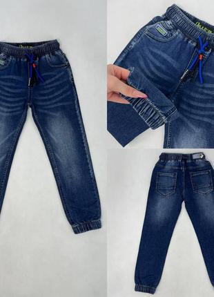 Джинсовые джоггеры 134-170 dola elvin синие джинсы детские