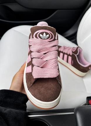 Adidas campus 00s brown pink6 фото