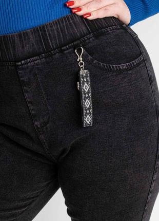 31-36 г. женские джеггинсы джинсы на флисе2 фото