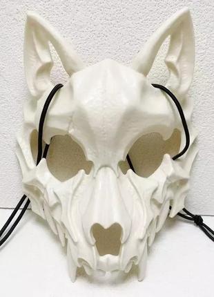 Крутая маска кицуне лиса волк косплей аниме хеллоуин унисекс костюм карнавал halloween10 фото