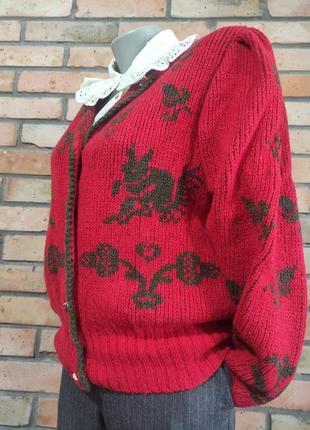 Австрия винтаж кофта свитер шерсть шерсть шерсть.4 фото