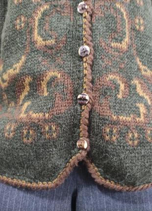 Австрия винтажная кофта свитер кардиган шерсть шерсть2 фото