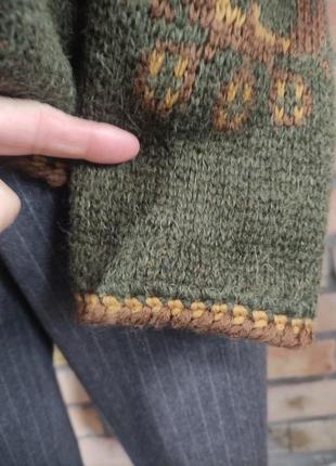 Австрия винтажная кофта свитер кардиган шерсть шерсть8 фото
