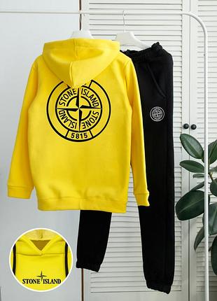 ❄️ зимовий спортивний костюм на флісі stone island