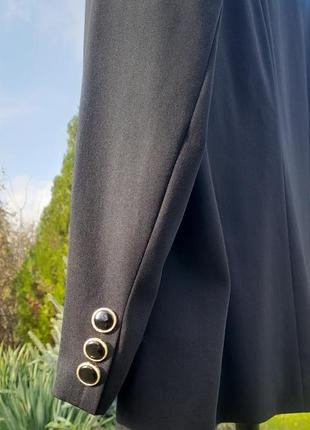 Marcona / стильний чорний піджак з вовною design exclusiv 50-52 розмір8 фото