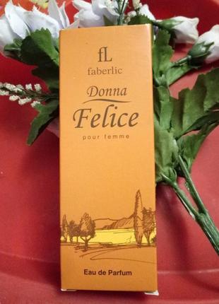 Парфюмерная вода для женщин donna felice, 15 ml 3148 фаберлик (сочный древесно-цитрусовый аромат)