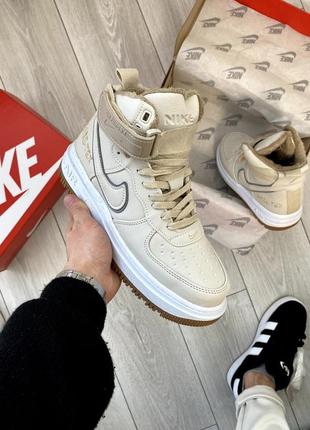 Nike air force 1 gore-tex beige2 фото