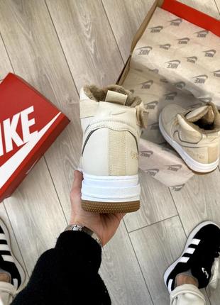 Nike air force 1 gore-tex beige4 фото