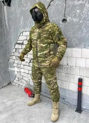 Зимовий тактичний костюм, куртка + комбінезон, військова тепла форма2 фото