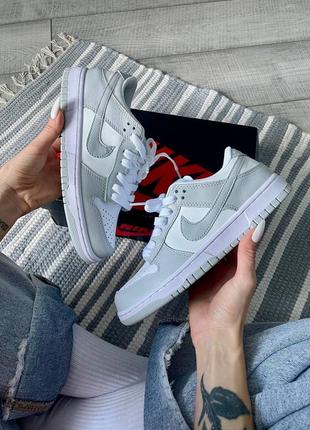 Nike dunk white grey