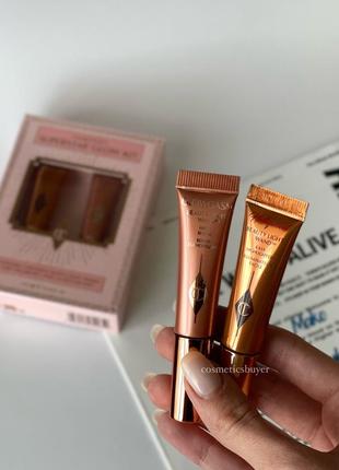 Набор кремовые сияющие румяна pinkgasm кремовый хайлайтер spotlight для лица beauty light wand charlotte tilbury dreamy superstar glow kit