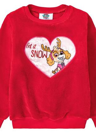 Світшот плюшевий для дівчинки disney 363680 червоний