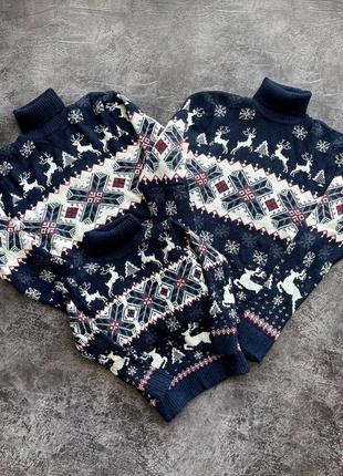 Семейные новогодние свитера8 фото