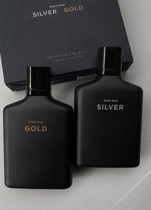 Man silver zara man gold zara мужской парфюм. оригинал итальялия1 фото