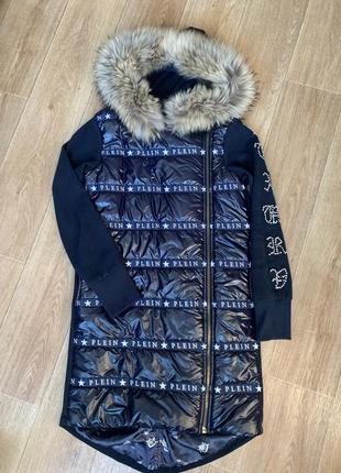 Куртка парка толстовка теплий кардиган philipp plein pasha plein