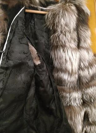 Жилетка з  чорнобурки4 фото