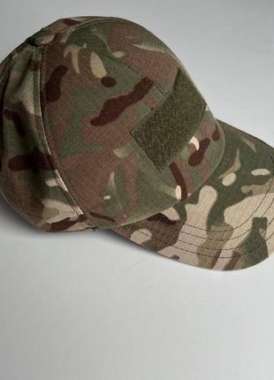 Бейсболка мультикам армійська зсу кепка камуфляжна рип-стоп регульована бейсболка тактична кепка мультик2 фото