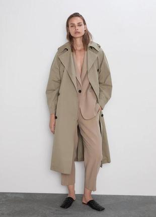 Zara базовый трендовый плащ.