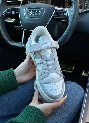 Жіночі кросівки adidas forum 84 low light gray white