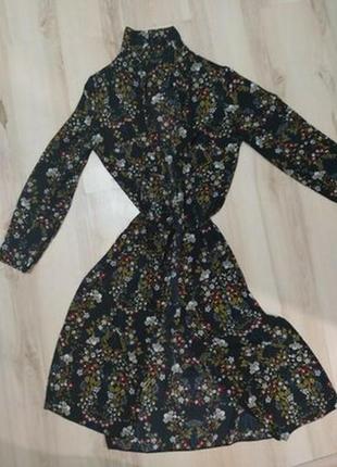 Летний кардиган в цветочный принт. рубашка. туника. макси matalan papay 10-ка. 38р.2 фото