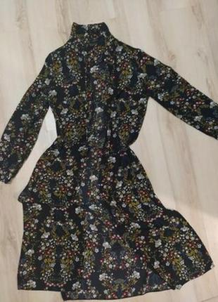 Летний кардиган в цветочный принт. рубашка. туника. макси matalan papay 10-ка. 38р.4 фото