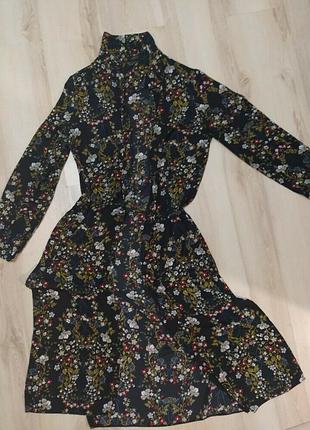 Летний кардиган в цветочный принт. рубашка. туника. макси matalan papay 10-ка. 38р.5 фото