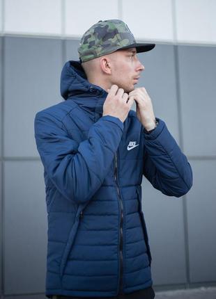 Куртка пуховик синяя2 фото