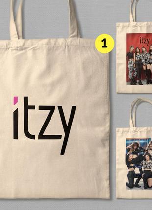 Шоппер эко-сумка с принтом kpop itzy мерч