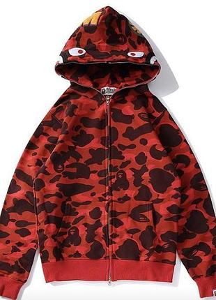 Зип-худи кофта с капюшоном bape бейп
