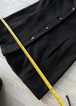 Короткое кашемировое пальто шерстяное черное короткое пальто женское m кашемировый жакет удлиненный7 фото