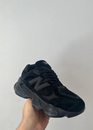 Кроссовки зимние new balance 9060 black fur - с мехом✨