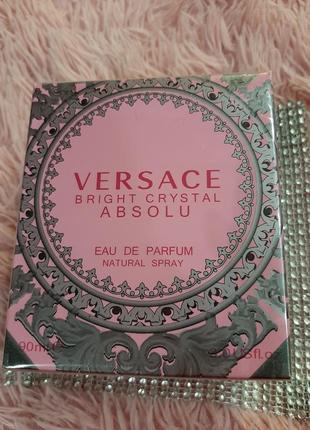 Хит! новогодние скидочки!!!ожественный парфюм versace bright crystal absolu (лиц.) 90ml абсолютно новый запечатан1 фото