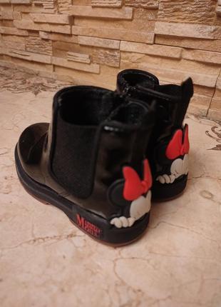 Детские ботиночки ботинки сапожки zara baby микки маус 22 размер2 фото