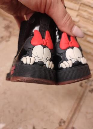 Детские ботиночки ботинки сапожки zara baby микки маус 22 размер5 фото