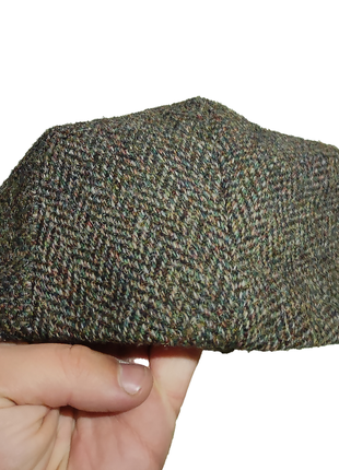 Harris tweed olney шершавая шерстяная винтажная шапка оригинал3 фото