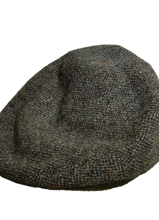 Harris tweed olney шершавая шерстяная винтажная шапка оригинал2 фото