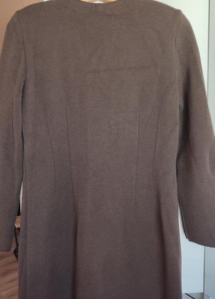 Шерстяное макси платье теплое на пуговицах кашемир бренд escada6 фото