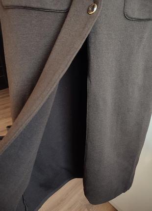Шерстяное макси платье теплое на пуговицах кашемир бренд escada5 фото
