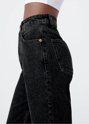 Джинсы mom fit classic zara2 фото