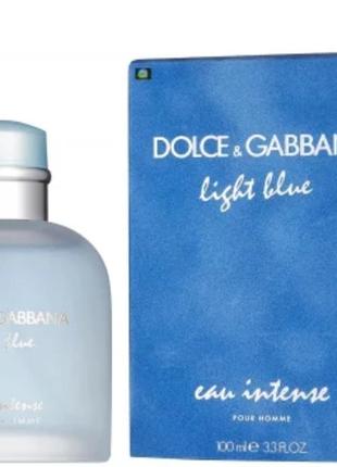 Туалетная вода мужская dolce&amp;gabbana light blue eau intense 100 мл2 фото