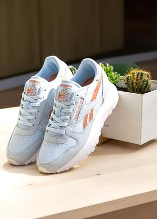 Reebok classic кожаные кроссовки