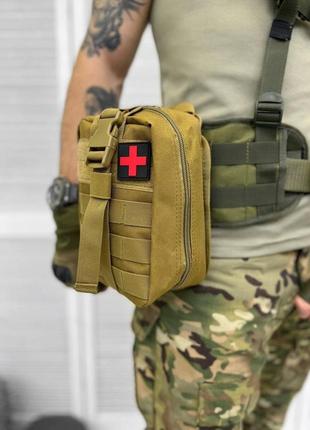 Підсумок аптечка тактична мультикам підсумок під аптечку всу військова аптечка швидке скидання відривний підсумок під аптечку9 фото