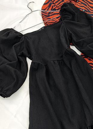 Ярусна чорна сукня міді f&f2 фото