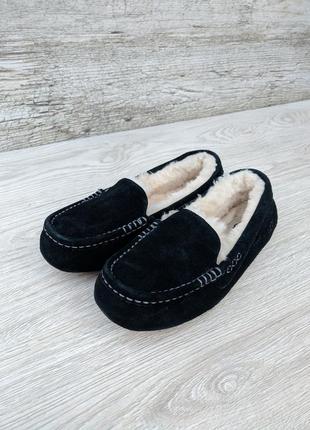 Ugg australia w ansley мокасины замшевые кожаные тапочки балетки угги тапки угг мокасіни loro piana3 фото