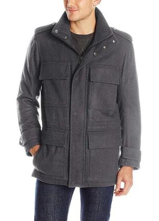Пальто мужское andrew marc серое, шерстяное, теплое, прямое, размер xl2 фото