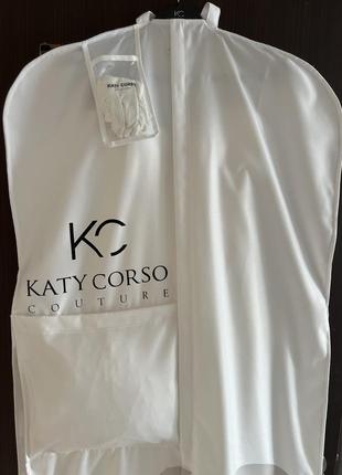 Атласное свадебное платье katy corso6 фото